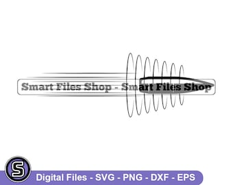 Flying Bullet SVG, Bullet Svg, Ammo Svg, Bullet Dxf, Bullet Png, Bullet Clipart, Bullet Files, Eps