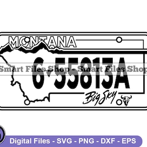 Montana Kenteken Svg, Montana Svg, Rijden Svg, Bestuurder Svg, Montana Dxf, Montana Png, Montana Clipart, Montana Files, Montana Eps