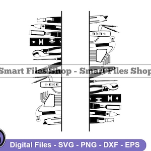 Electrician Split Monogram Logo #2 Svg, Electrician Svg, Electric Svg, Electrician Dxf, Electrician Png, Electrician Clipart, Files, Eps