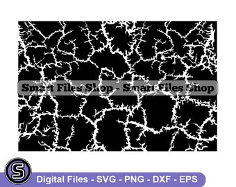 Gebarsten vulkaan vloer SVG, Lava Svg, Magma Svg, vulkaan Svg, Lava Dxf, Lava Png, Lava Clipart, Lava Bestanden, Eps