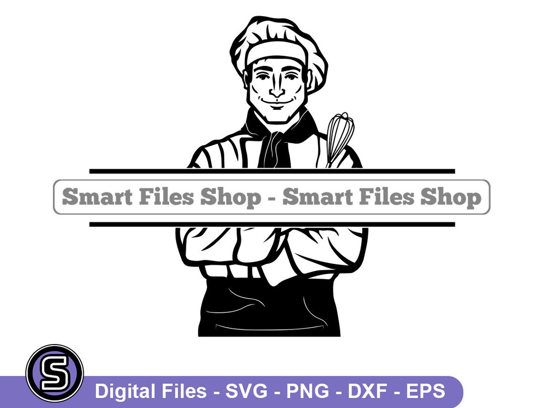 Buy Chef Split Monogram 2 SVG, Chef Svg, Cooking Svg, Chef Logo Svg ...