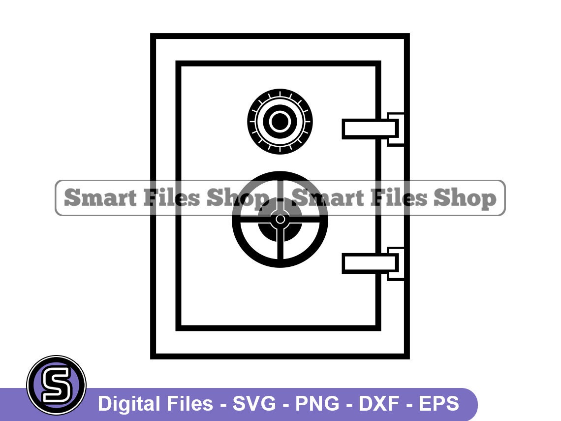 Safe Vault Door Svg Safe Box Svg Vault Svg Vault Dxf Vault Etsy Australia