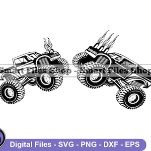 Monster Truck Battle Svg, Monster Truck Svg, Demolition Derby Svg, Monster Truck Dxf, Monster Truck Png, Monster Truck Clipart, Files, Eps