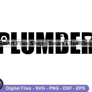 Plumber Word Logo Svg, Plumber Svg, Plumber Logo Svg, Plumber Dxf, Plumber Png, Plumber Clipart, Plumber Files, Plumber Eps