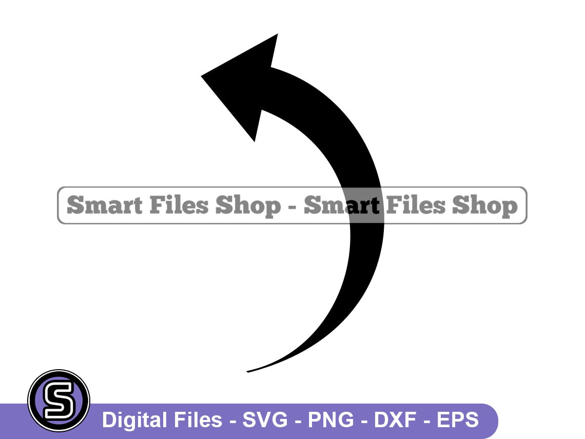 Curved Arrow Svg, Arrow Svg, Direction Svg, Arrow Dxf, Arrow Png, Arrow Clipart, Arrow Files, Arrow Eps