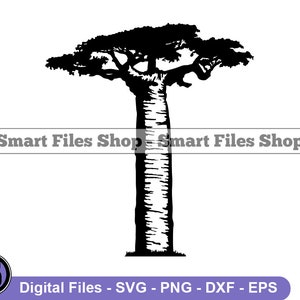 Baobab Tree Svg, Safari Svg, Africa Tree Svg, Baobab Tree Dxf, Baobab Tree Png, Baobab Tree Clipart, Baobab Tree Files, Eps
