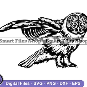Owl #2 Svg, Owl Svg, Owl Design Svg, Forest Creatures Svg, Owl Dxf, Owl Png, Owl Clipart, Owl Files, Eps