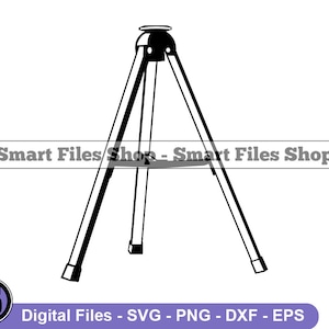 Tripod #3 Svg, Tripod Svg, Camera Tripod Svg, Tripod Dxf, Tripod Png, Tripod Clipart, Tripod Files, Eps