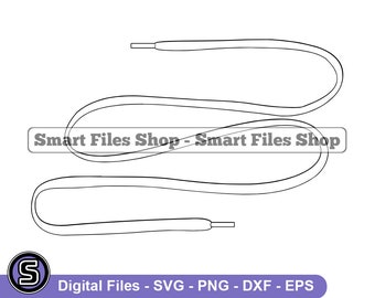 Shoelace Outline #2 SVG, Shoelace SVG, Shoe Lace Svg, Shoelace Dxf, Shoelace Png, Shoelace Clipart, Shoelace Files, Eps