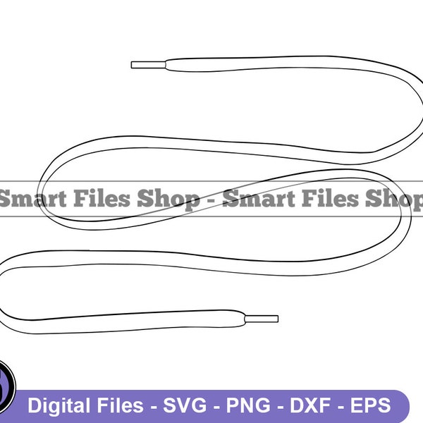 Shoelace Outline #2 SVG, Shoelace SVG, Shoe Lace Svg, Shoelace Dxf, Shoelace Png, Shoelace Clipart, Shoelace Files, Eps