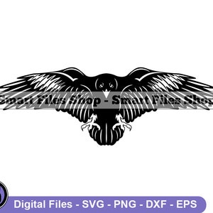 Raven Logo Svg, Raven Svg, Raven Dxf, Raven Png, Raven Clipart, Raven Files, Raven Eps
