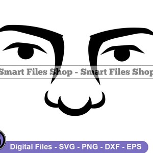 Eyes Nose SVG, Face Svg, Eyes Svg, Nose SVG, Eyes Nose Dxf, Eyes Nose Png, Eyes Nose Clipart, Eyes  Nose Files, Eps