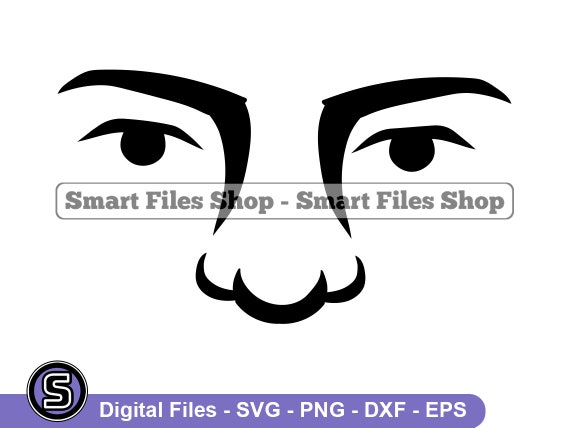 Eyes Nose SVG, Face Svg, Eyes Svg, Nose SVG, Eyes Nose Dxf