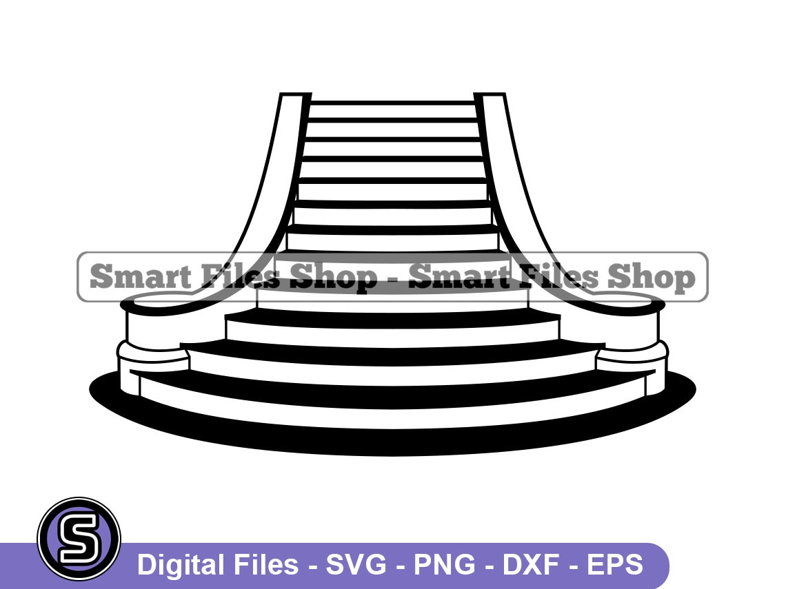 Staircase Svg, Staircase Svg, Upstairs Svg, Mantion Svg, Home Svg ...
