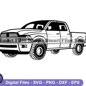Pickup Truck #4 SVG, Pickup Truck Svg, Pickup Truck Dxf, Pickup Truck Png, Pickup Truck Clipart, Pickup Truck Files, Eps