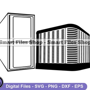 HVAC Logo #3 Svg, HVAC Svg, Cantral Air Conditioner Svg, HVAC Dxf, HVAc Png, HVAc Clipart, HVAc Files, HVAc Eps