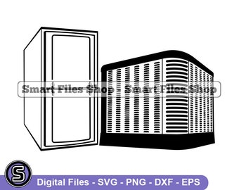 HVAC Logo #3 Svg, HVAC Svg, Cantral Air Conditioner Svg, HVAC Dxf, HVAc Png, HVAc Clipart, HVAc Files, HVAc Eps