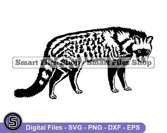 Civet Cat SVG, Civet Cat Dxf, Civet Cat Png, Civet Cat Clipart, Civet Cat Files, Civet Cat Eps