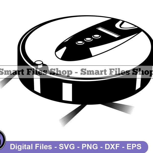 Robotic Vacuum Cleaner Svg, Vacuum Svg, Cleaning Svg, Robot Vacuum Cleaner Svg, Vacuum Dxf, Vacuum Png, Vacuum Clipart, Vacuum Files, Eps