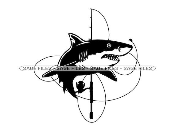 Shark Fishing Rod Logo Svg, Shark Svg, Fishing Svg, Fish Svg, Shark Fishing  Rod Dxf, Shark Fishing Rod Png, Clipart, Files, Eps -  Canada