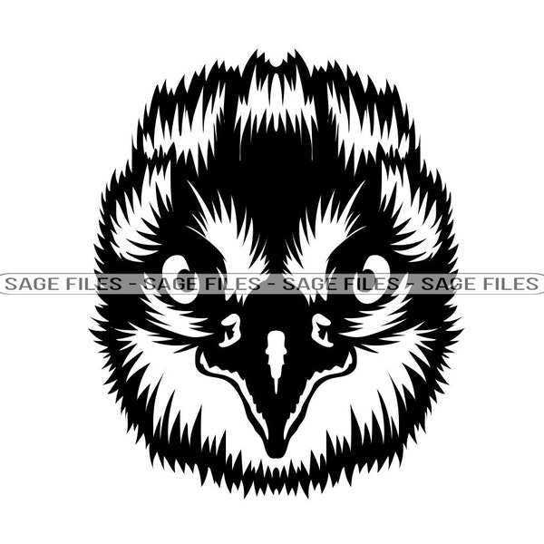 Osprey Head SVG, Osprey Mascot Svg, Osprey Face Svg, Osprey Svg, Osprey Dxf, Osprey Png, Osprey Clipart, Osprey Files, Eps