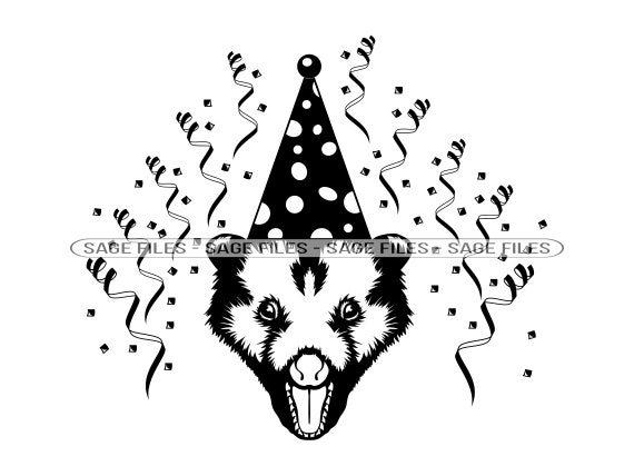 Opossum Birthday Svg Opossum Svg Birthday Party Svg - Etsy