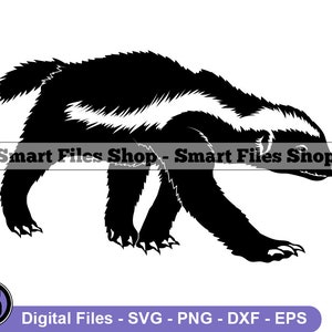 Honey Badger #2 SVG, Honey Badger SVG, Forest Creatures SVG, Honey Badger Dxf, Honey Badger Png, Honey Badger Clipart, Files, Eps