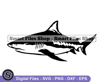Bull Shark SVG, Shark Svg, Bull Shark Dxf, Bull Shark Png, Bull Shark Clipart, Bull Shark Files, Bull Shark Eps