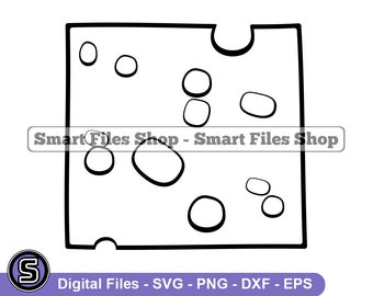 Käse Scheibe Svg, Käse Svg, Käse Dxf, Käse Png, Käse Clipart, Käse Dateien, Eps