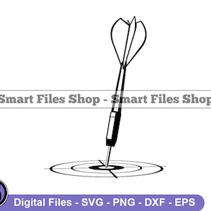 Dart Svg, Darts Svg, Bulls Eye Svg, Target Svg, Dart Dxf, Dart Png, Dart Clipart, Dart Files, Eps