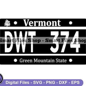 Vermont Kenteken Svg, Vermont Svg, Rijden Svg, Bestuurder Svg, Vermont Dxf, Vermont Png, Vermont Clipart, Vermont Bestanden, Vermont Eps