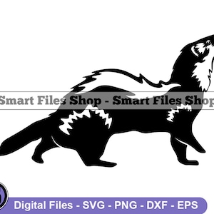Ferret #3 Svg, Ferret Svg, Forest Animals Svg, Ferret Dxf, Ferret Png, Ferret Clipart, Ferret Files, Ferret Eps