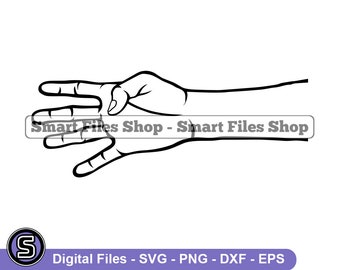 Hand Count Four Svg, Hand Count 4 Svg, Hand Svg, Fingers Svg, Four Dxf, Four Png, Four Clipart, Four Files, Four Eps