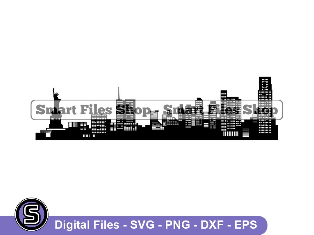 New York City Skyline Svg, NYC Svg, New York Svg, New York City Dxf ...