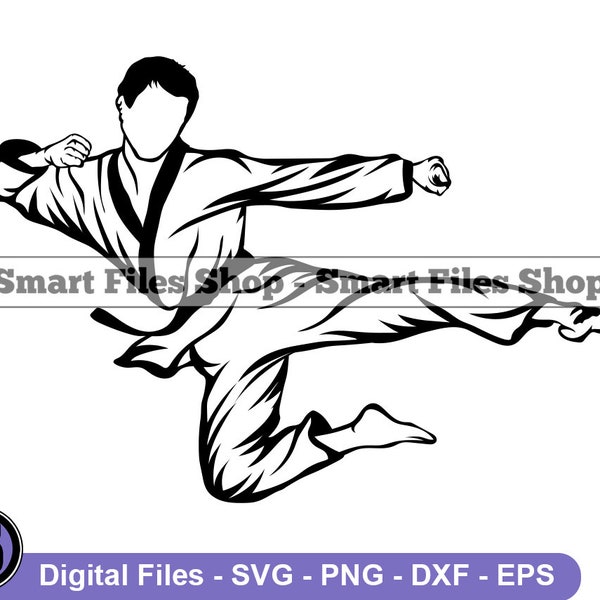Martial Arts Logo Svg, Karate Svg, Martial Arts Svg, Judo Svg, Martial Arts Dxf, Martial Arts Png, Martial Arts Clipart, Files, Eps