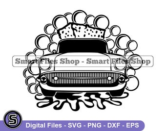 Car Wash Logo #7 Svg, Car Wash Svg, Auto Wash Svg, Car Wash Dxf, Car Wash Png, Car Wash Clipart, Car Wash Files, Car Wash Eps