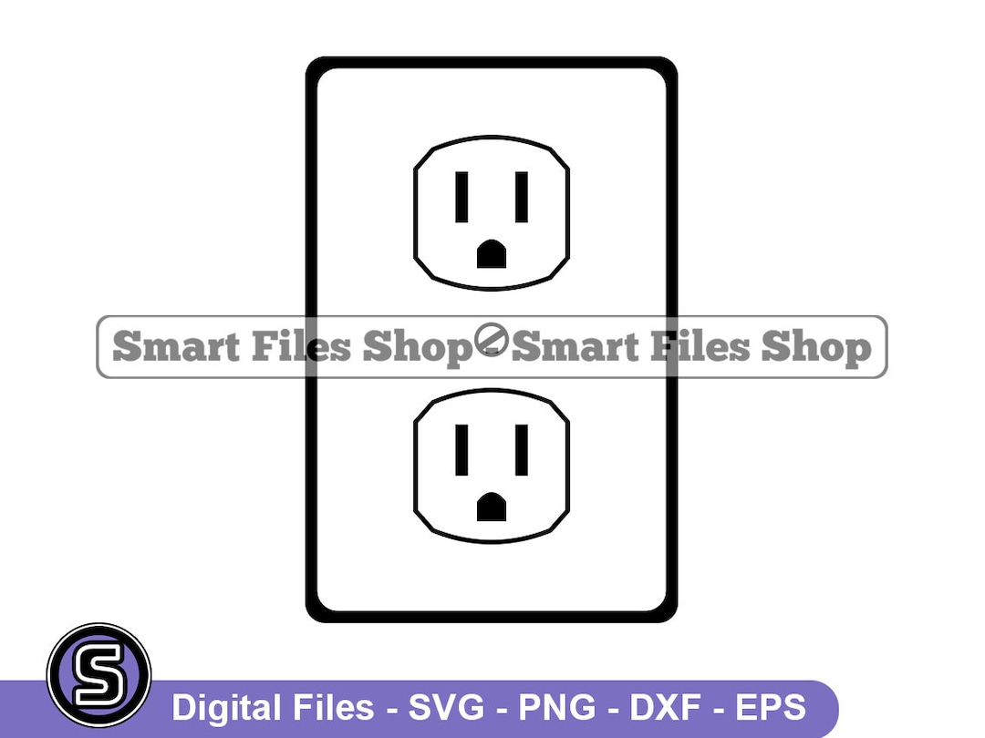 Steckdose 2 Svg Electric Outlet Svg Strom Svg Electric Etsy.de