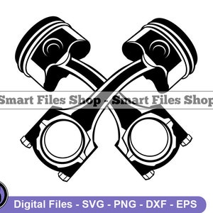 Broken Engine Piston Logo Svg, Piston Svg, Engine Piston Svg, Mechanic Svg, Piston Dxf, Piston Png, Piston Clipart, Piston Files, Eps