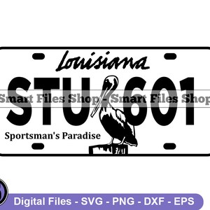 Louisiana Kenteken Svg, Louisiana Svg, Rijden Svg, Bestuurder Svg, Louisiana Dxf, Louisiana Png, Louisiana Clipart, Louisiana Files, Eps