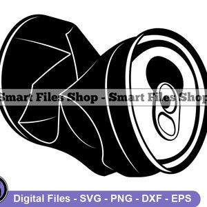 Smashed Soda Can SVG, Soda Can Svg, Soda Can Dxf, Soda Can Png, Soda Can Clipart, Soda Can Files, Eps