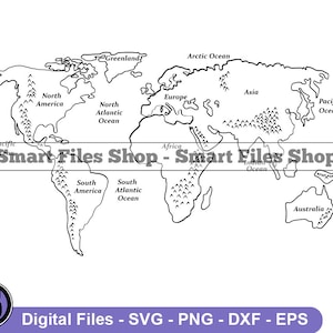 Weltkarte SVG, Weltkarte SVG, Weltkarte Dxf, Weltkarte Png, Weltkarte Clipart, Weltkarte Dateien, Eps
