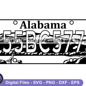 Alabama Kenteken Svg, Alabama Svg, Rijden Svg, Bestuurder Svg, Alabama Dxf, Alabama Png, Alabama Clipart, Alabama Files, Alabama Eps