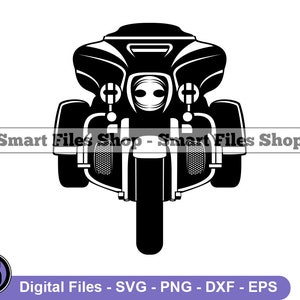 Trike Motorcycle #2 Svg, Motorcycle Svg, Motorbike Svg, Motorcycle Dxf, Motorcycle Png, Motorcycle Clipart, Motorcycle Files, Eps