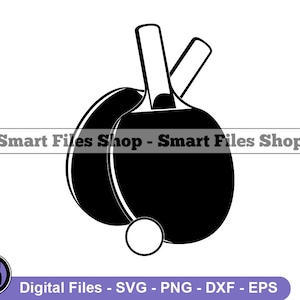 Ping Pong Svg, Table Tennis Svg, Ping Pong Dxf, Ping Pong Png, TennisvClipart, Tennis Files, Eps