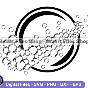 Bubble Logo SVG, Bubble Svg, Laundry Svg, Cleaning Svg, Laundromat Svg, Clean Svg, Bubble Dxf, Bubble Png, Bubble Clipart, Files, Eps