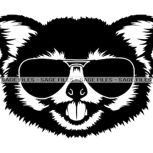 Red Panda In Sunglasses SVG, Red Panda SVG, Cool Red Panda Svg, Red Panda Dxf, Red Panda Png, Red Panda Clipart, Red Panda Files, Eps