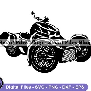 Three Wheel Motorcycle Svg, Motorcycle Svg, Motorbike Svg, Motorcycle Dxf, Motorcycle Png, Motorcycle Clipart, Motorcycle Files, Eps
