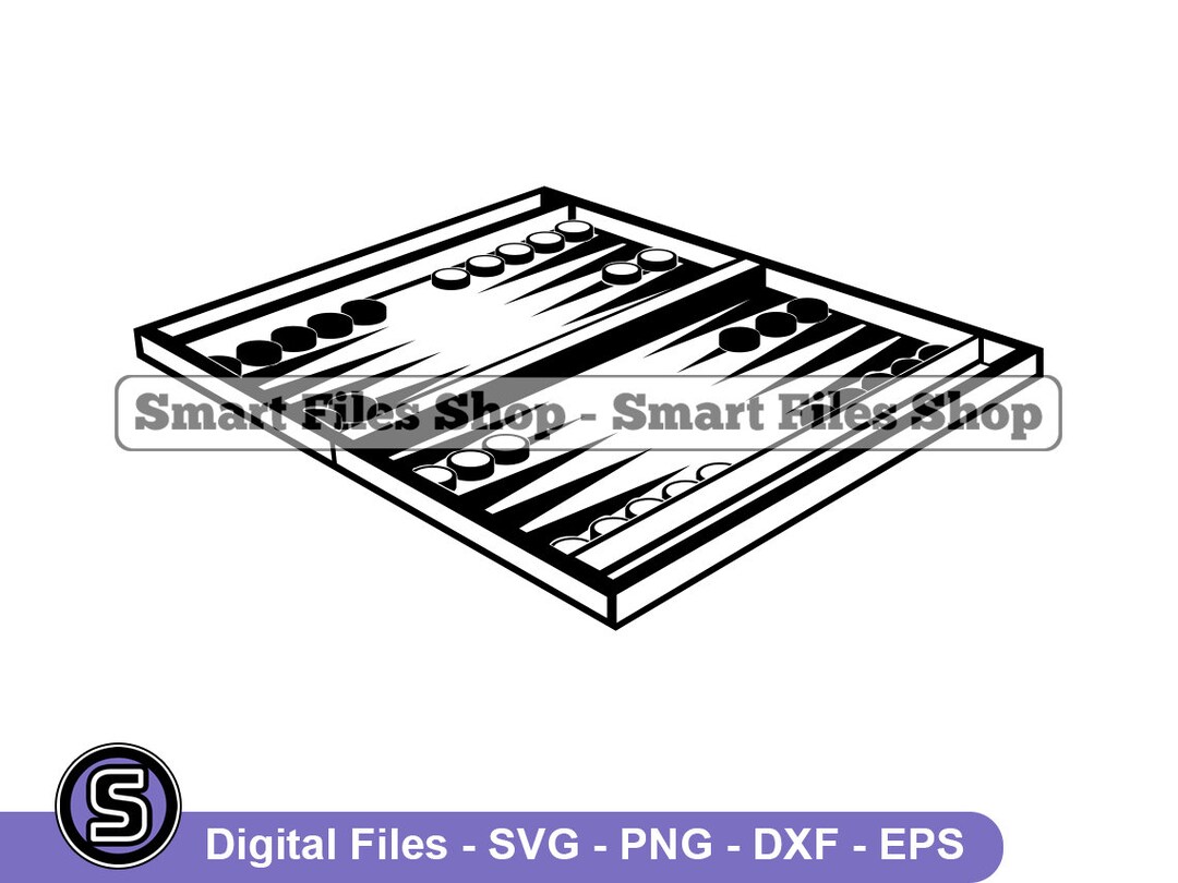 Backgammon #4 Svg, Backgammon Svg, Board Game Svg, Backgammon Dxf ...