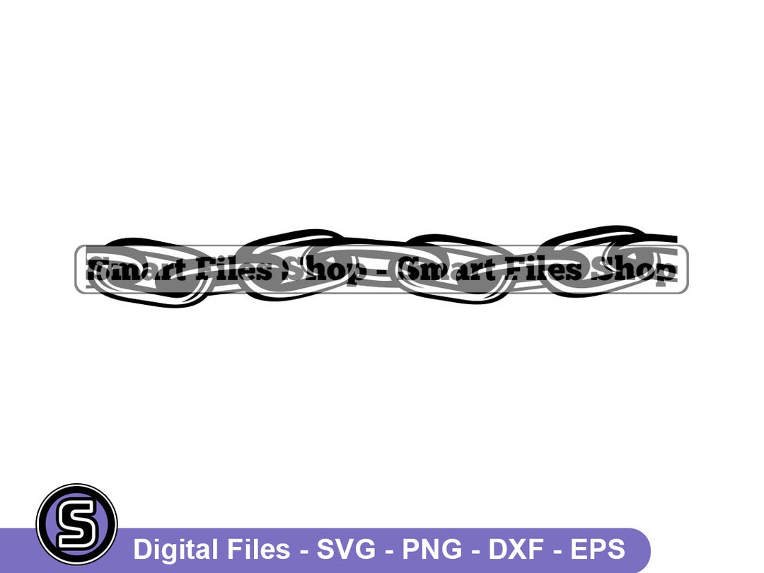 Metal Chain Svg, Chain Svg, Chain Design Svg, Metal Chain Dxf, Metal ...