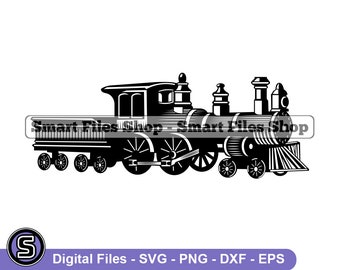 Vintage Steam Engine SVG, Train Svg, Steam Engine Svg, Steam Engine Dxf, Steam Engine Png, Steam Engine Clipart, Steam Engine Files, Eps